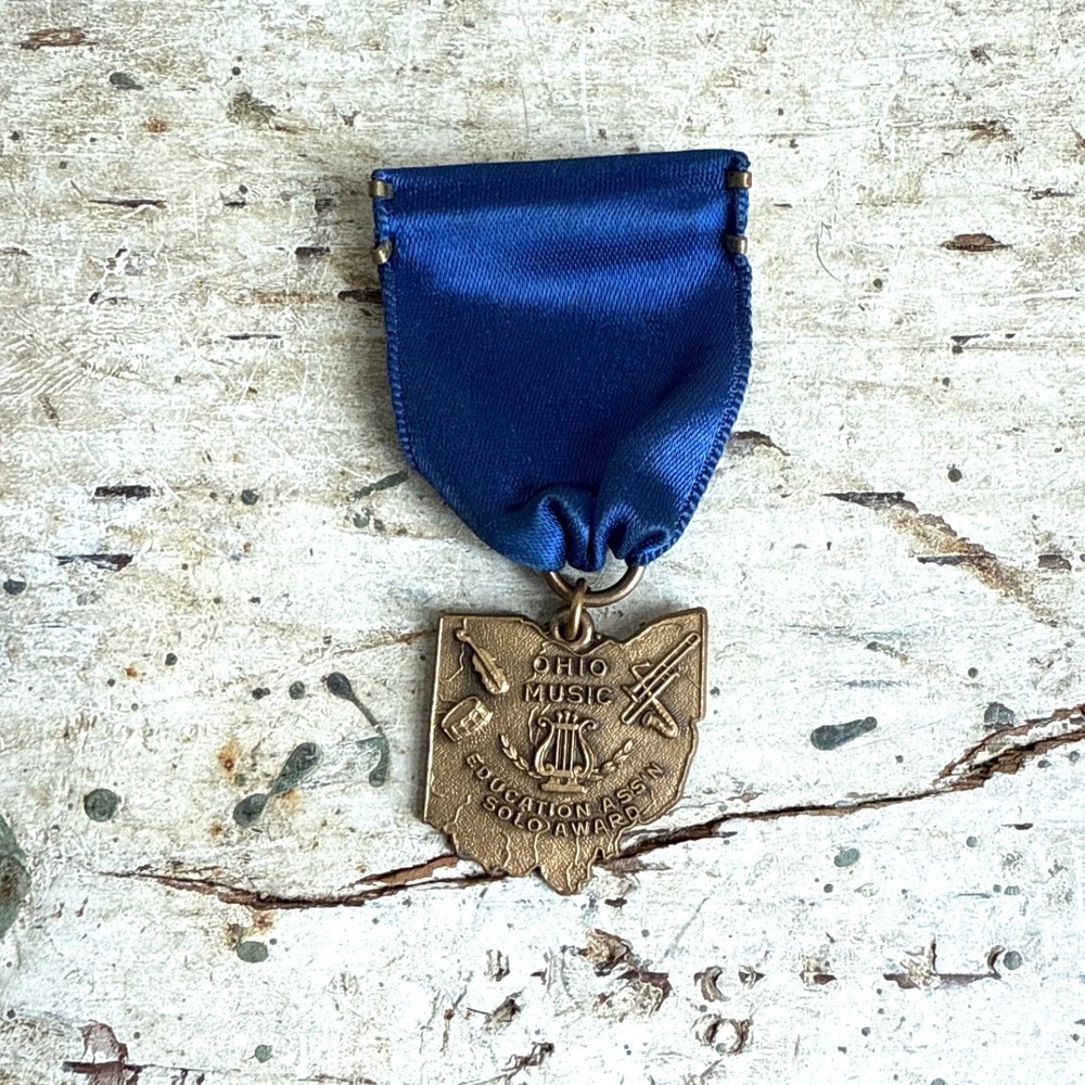 Vintage Ohio Music Education Association OMEA Solo Award Medal Dieges & Clust NY